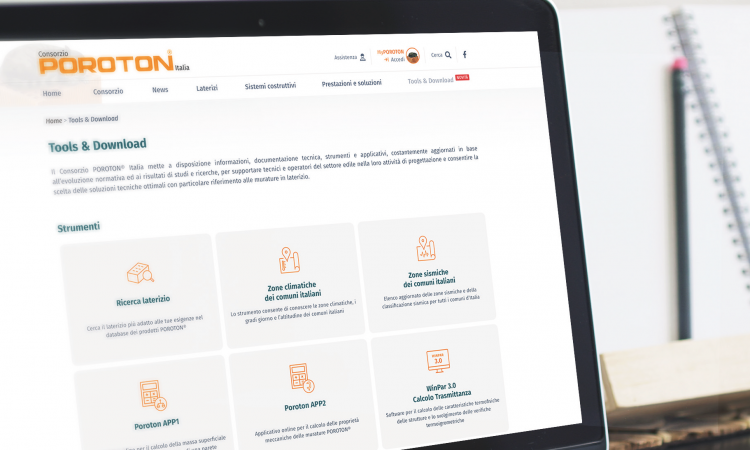 Consorzio POROTON® Italia: nuovo portale e nuovi servizi online