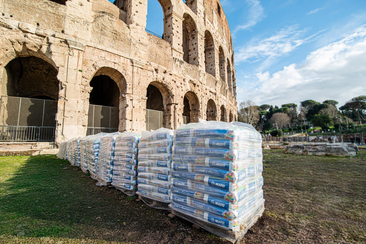 MAPEI sponsor tecnico del progetto di valorizzazione degli ambulacri meridionali del Colosseo
