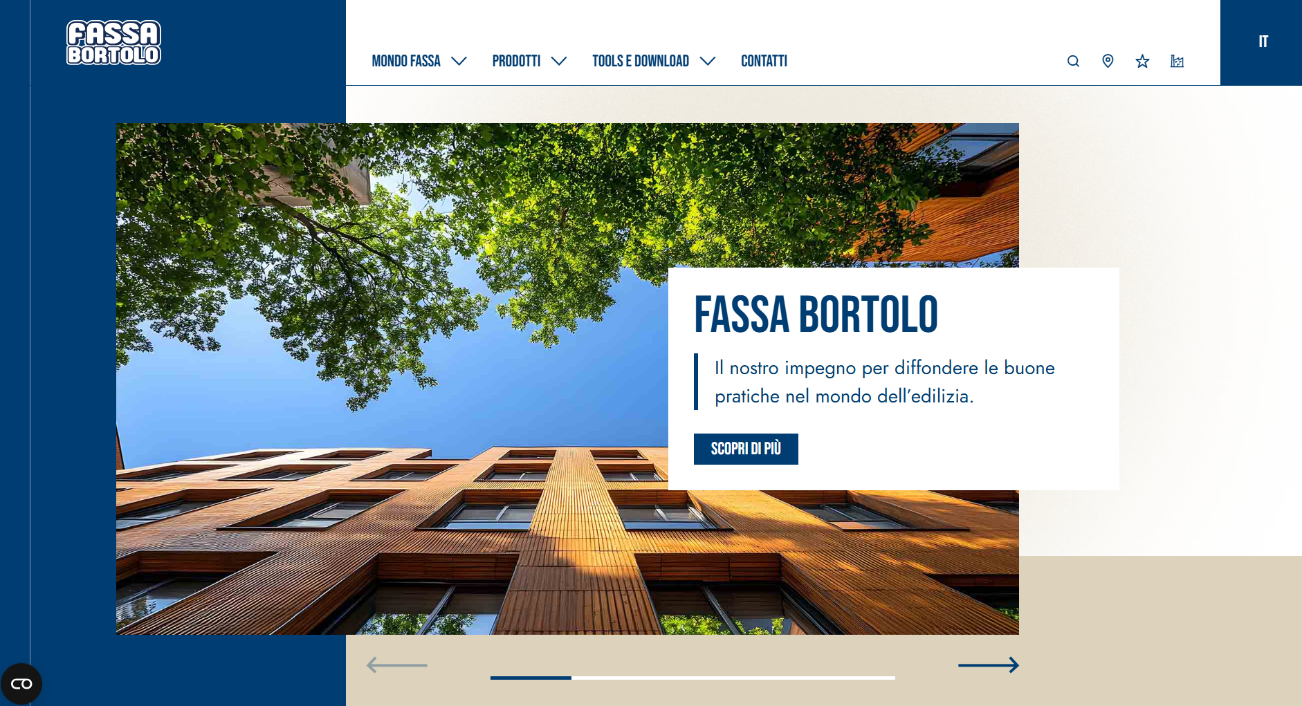 Nuovo sito e immagine coordinata per Fassa Bortolo